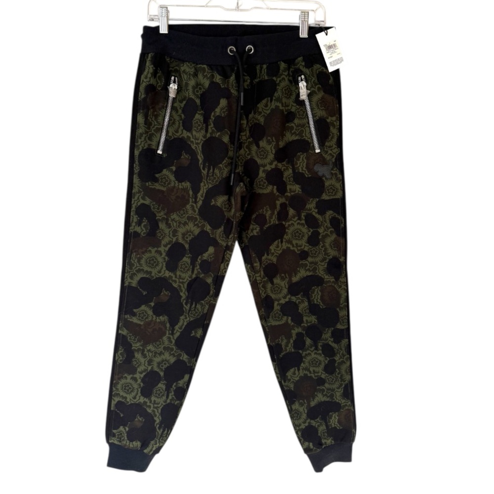 Coach 1941 Wild Beast Floral Mascot Track Pants Green S NWT $195 - Picture 5 of 9
